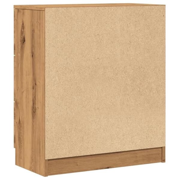 Maison Exclusive - Buffet i egetræ, håndlavet 60x30x70 cm, ingeniørtræ