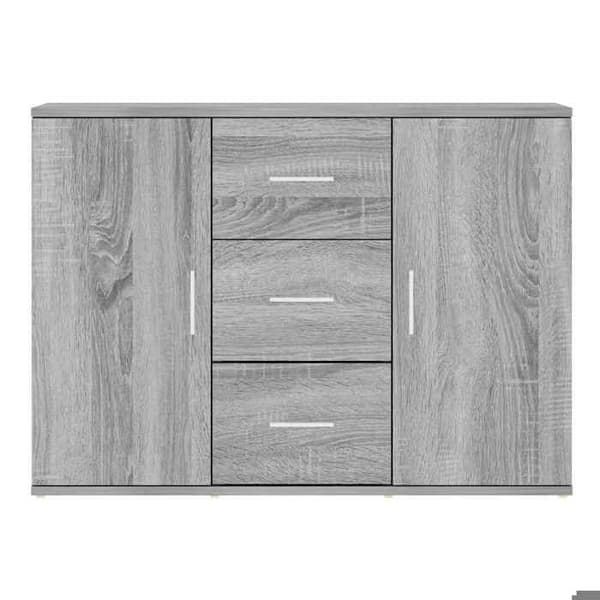 Maison Exclusive - Buffet Sonoma grå 91x29,5x65 cm Ingenjörsträ Grå