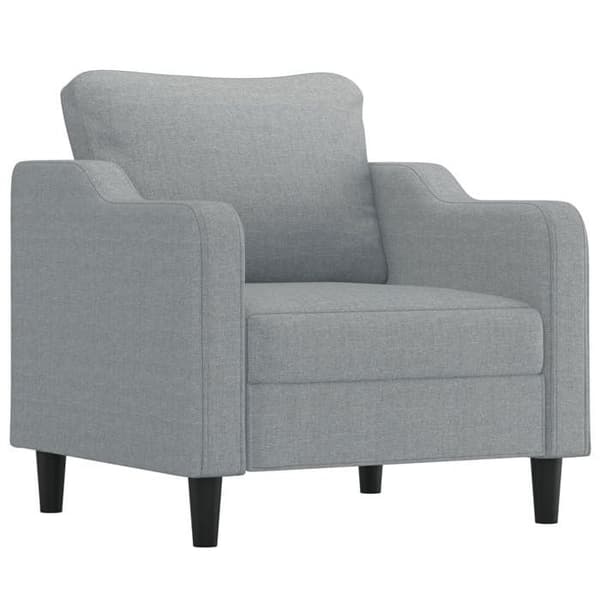 Maison Exclusive - Vaaleanharmaa nojatuoli 60 cm Kangas