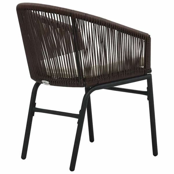 Maison Exclusive - Trädgårdsstolar set om 2 Brun Rattan PE
