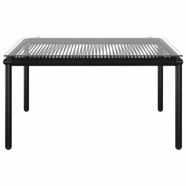 Maison Exclusive - Havegruppe 6 stk med puder Sort PVC