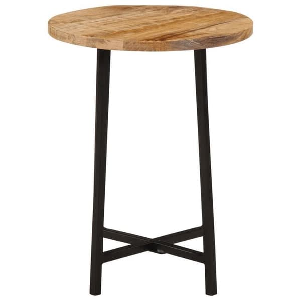Maison Exclusive - Soffbord 35x35x45 cm av solid mangoträ och järn