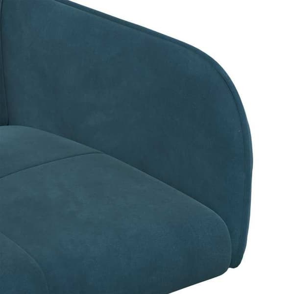 Maison Exclusive - Matstolar 4 st Sammet Blå 59 x 56,5 x 86 cm
