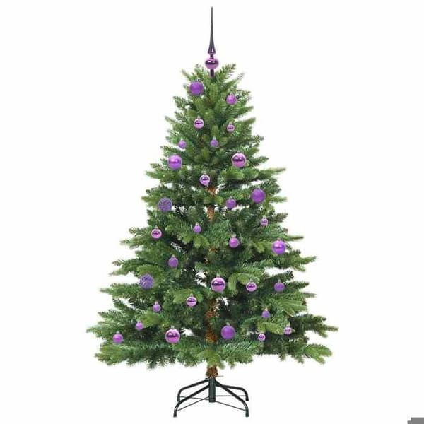 Kunstigt juletræ - EKSKLUSIV HUS - 150 cm - 150 LED - Grøn - PE/PVC, USB Grön