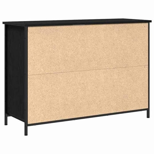 Maison Exclusive - Buffet Sort egetræ 100 x 35 x 70 cm