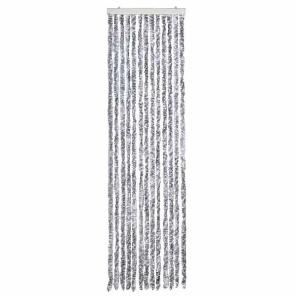 Maison Exclusive - Valkoinen ja harmaa hyttysverkko 56x200 cm Chenille