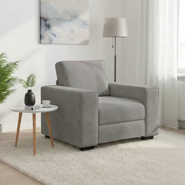 Maison Exclusive - Lysegrå Stol 100x77x82 cm Velour