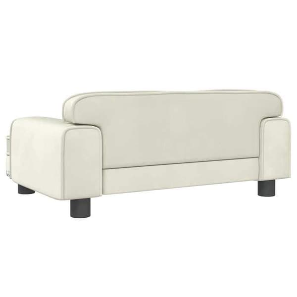 Maison Exclusive - Koiran sänky, kerma 70x45x30 cm sametti Grädde