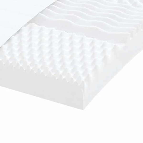 Maison Exclusive - Vit skummadrass 180x210 cm 7 zoner hårdhet 20 ILD