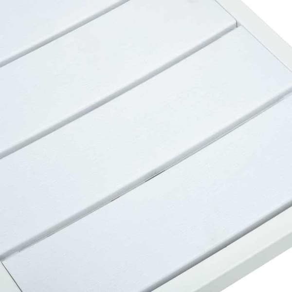 Maison Exclusive - Trädgårdsstolar set om 4 Vit PEHD Trälook
