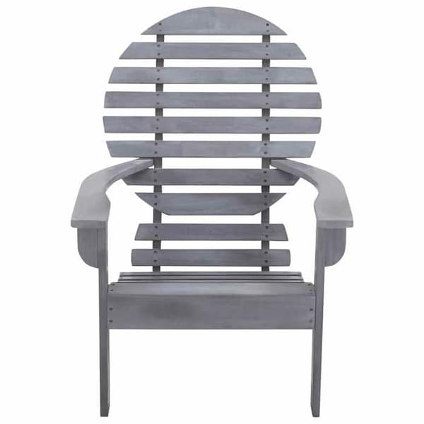 Maison Exclusive - Adirondack-stol i massiv akaciaträ Grå Grå