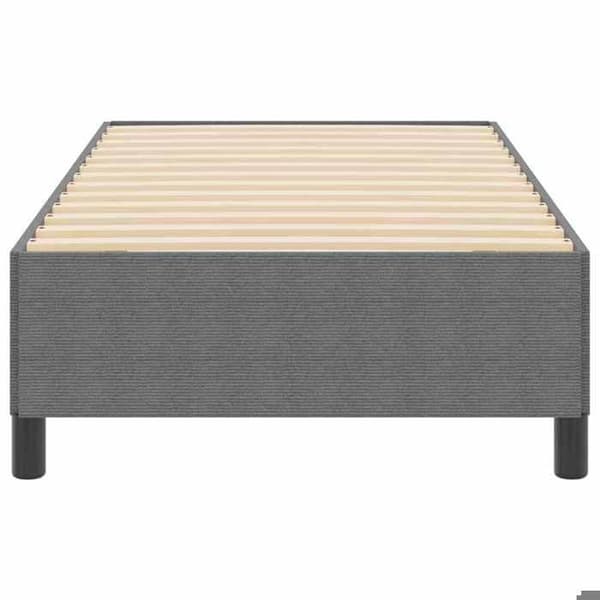 Lys Box Spring - MAISON EXCLUSIVE - 90 x 190 cm - Fløjl - Lys grå - Lamelframe Ljusgrått