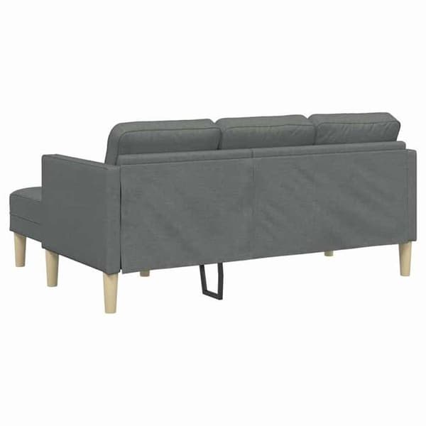 Modulärt soffset - EXKLUSIV HEM - 173 x 131 x 67 cm - Mörkgrå - Andningsbart polyester - Träram Mörkgrå