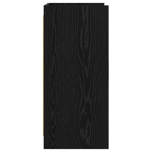 Maison Exclusive - Buffet Sort egetræ 72 x 36 x 80 cm Ingeniørtræ