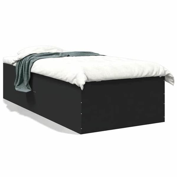 Maison Exclusive - Sengestel uden madras sort 90x200 cm Svart