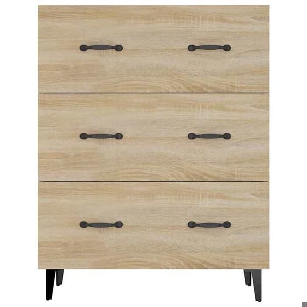 Maison Exclusive - Buffé ek sonoma 69,5x34x90 cm ingenjörsträ