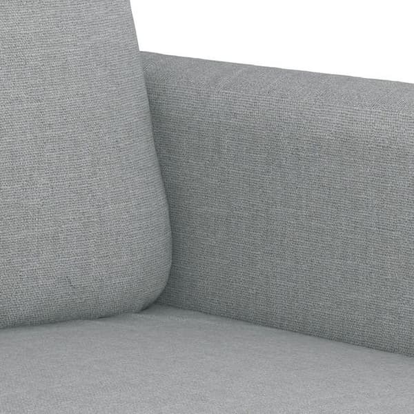 Maison Exclusive - 3-delars soffgrupp med ljusgrå kuddar i tyg Ljusgrått