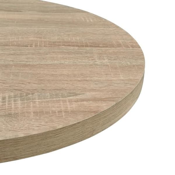 Maison Exclusive - Bistrobord MDF och stål Rund 80 x 75 cm Ekfärg