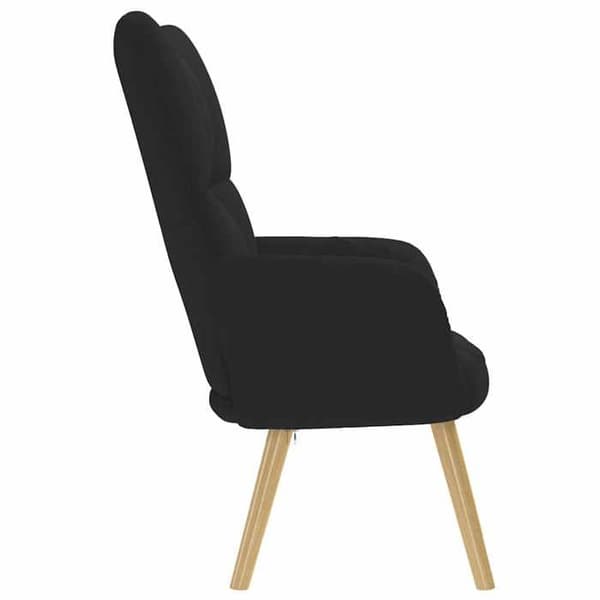 Maison Exclusive - Sort stof afslapningsstol
