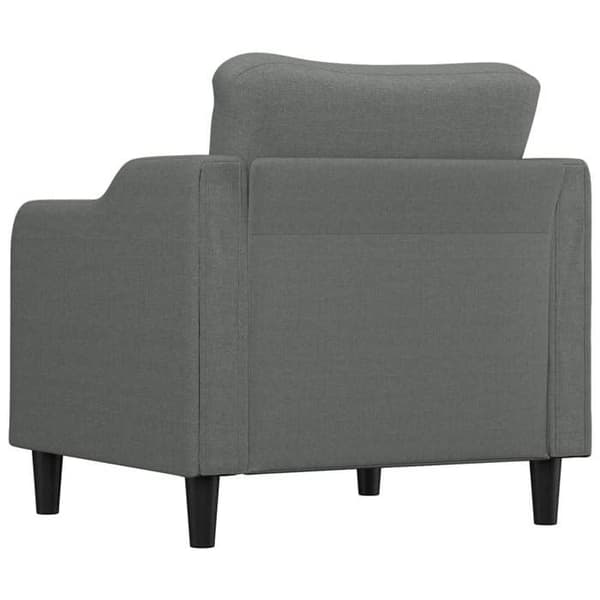 Maison Exclusive - Tummanharmaa nojatuoli 60 cm Kangas