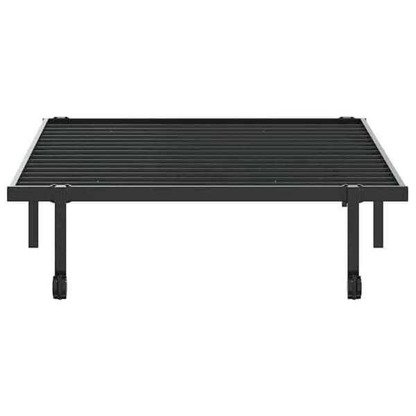 Sengestel - EKSKLUSIV HUS - 100 x 190 cm - Stål - Sammenklappelig - Lamelseng Svart