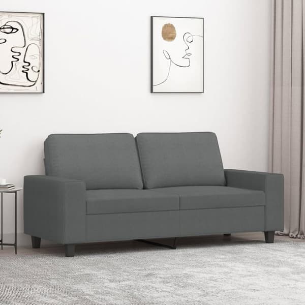Maison Exclusive - 2-personers sofa i mørkegrå 140 cm stof