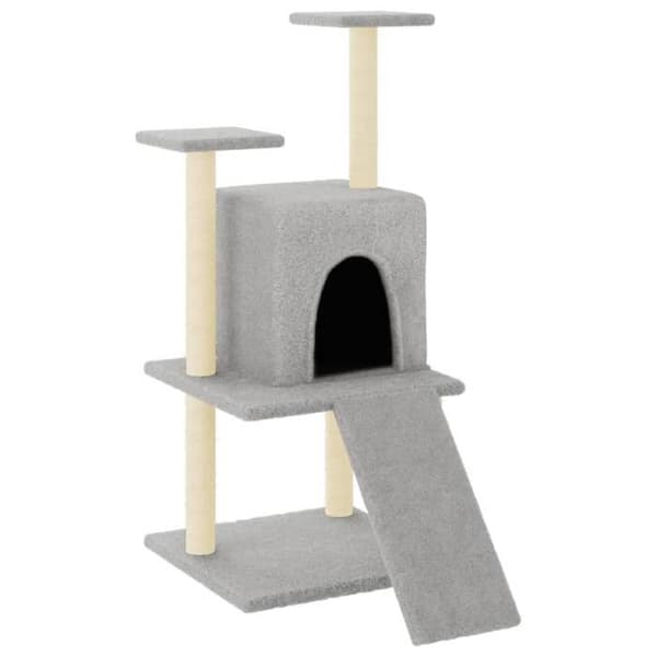 Maison Exclusive - Kattekradsetræ med sisal kløer lys grå 110 cm ljusgrått