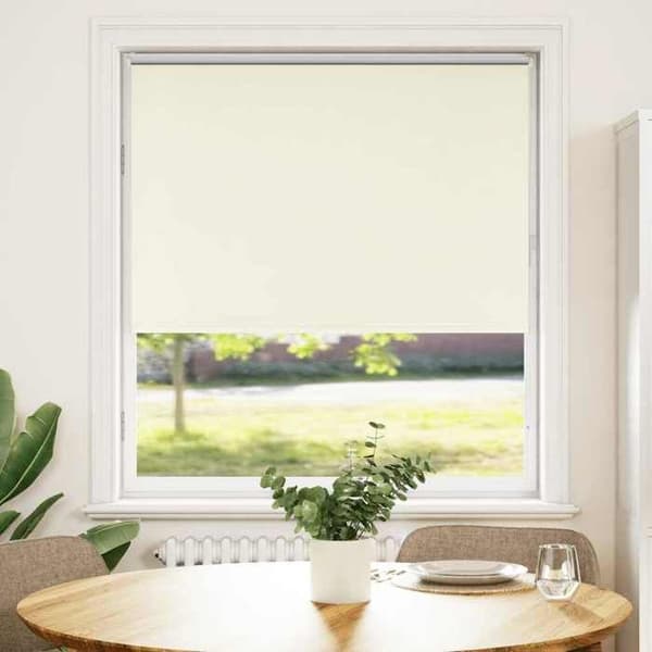 Maison Exclusive - Rullgardin i off-white 90x150cm tygbredd