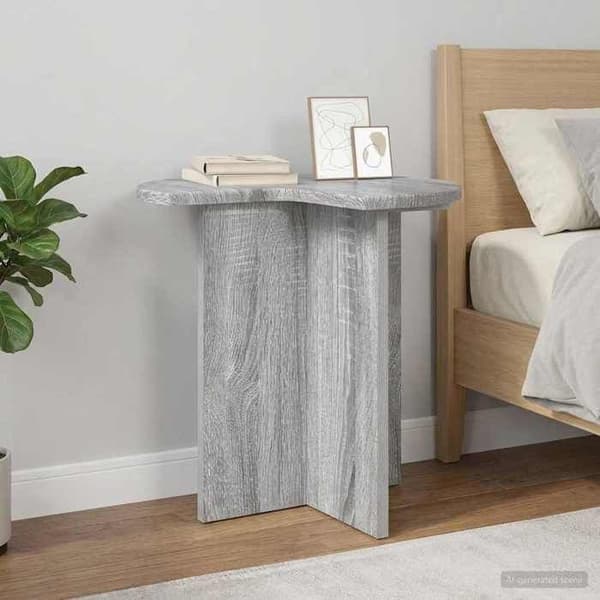 Maison Exclusive - Sidebord 2 dele Sonoma grå Ø 39 x 38 cm
