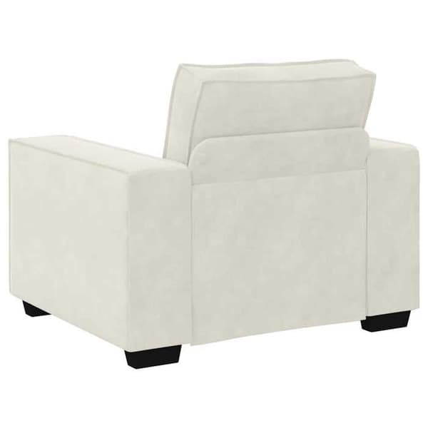 Maison Exclusive - Fåtölj/soffa crème 100x78x84 cm sammet
