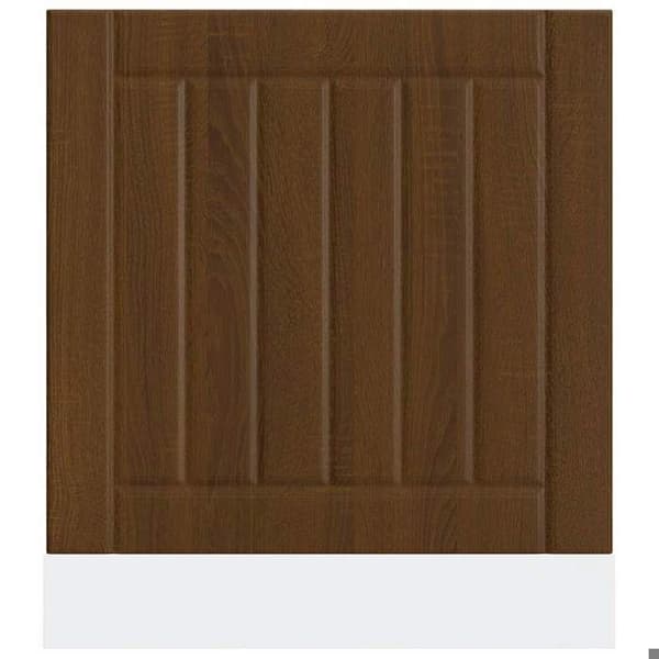 Maison Exclusive - Diskmaskinspanel Lucca ek brun ingenjörsträ Brun ek