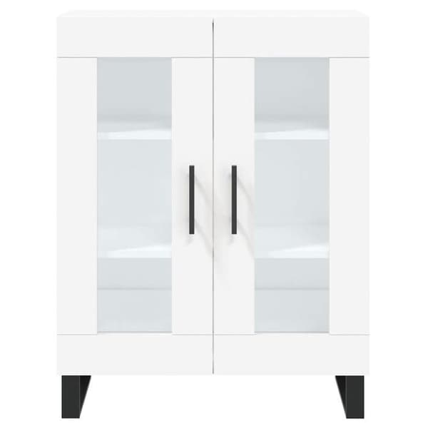 Maison Exclusive - Vit buffé 69,5x34x90 cm ingenjörsträ