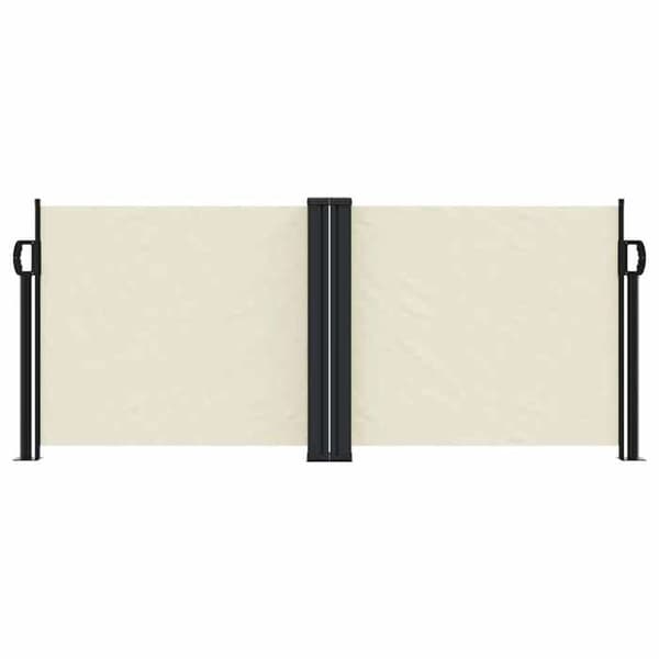 Maison Exclusive - Retractable sidokappa i krämfärg 100x600 cm Grädde
