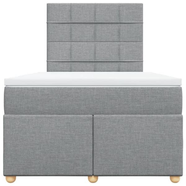 Maison Exclusive - Madras med lameller i lys grå 120x200cm Stof