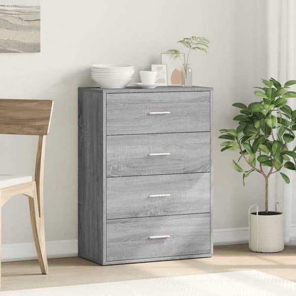Maison Exclusive - Buffé Sonoma Grå 60x31x84 cm Ingenjörsträ
