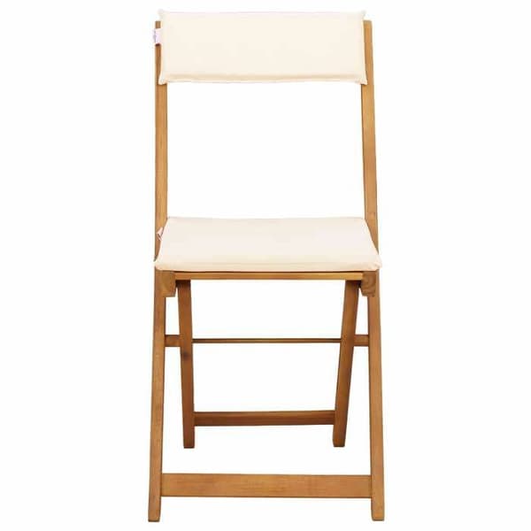 Maison Exclusive - Utomhus bistrostolar 8 st Krämvit
