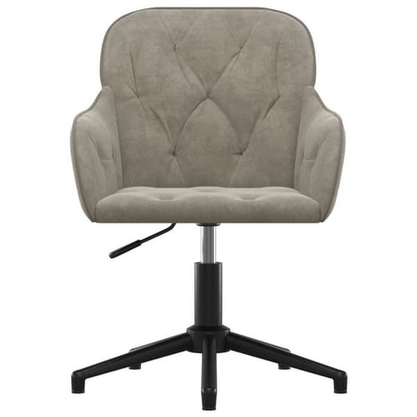 Maison Exclusive - Spisestole med drejefunktion sæt af 2 Lys grå Velour