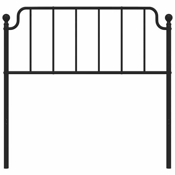Maison Exclusive - Erstatnings hovedgærde metal sort 100 cm