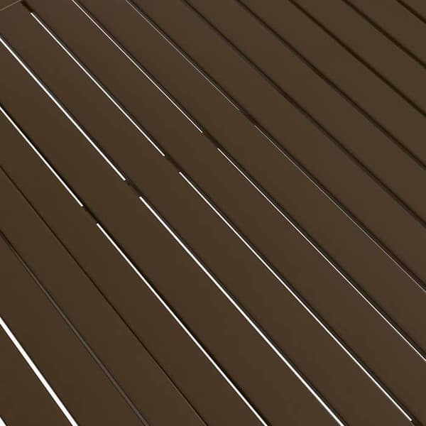 Maison Exclusive - Ruskea puutarhapöytä 190x80x72 cm Teräs brun