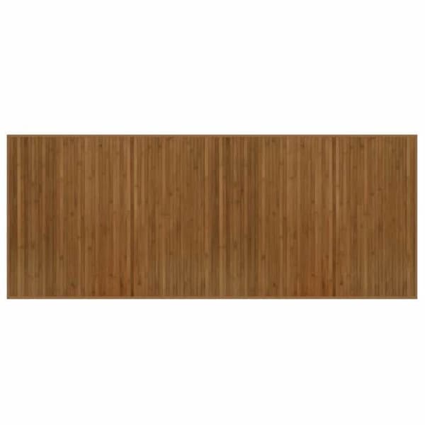 Maison Exclusive - Suorakulmainen ruskea matto 80x200 cm bambusta