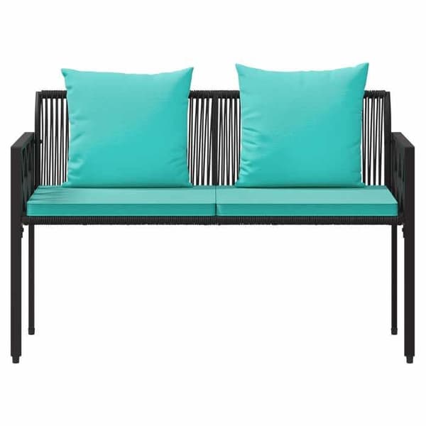 Maison Exclusive - Utomhusbänkar 2-sits 116 x 56 x 75 cm polyrotin