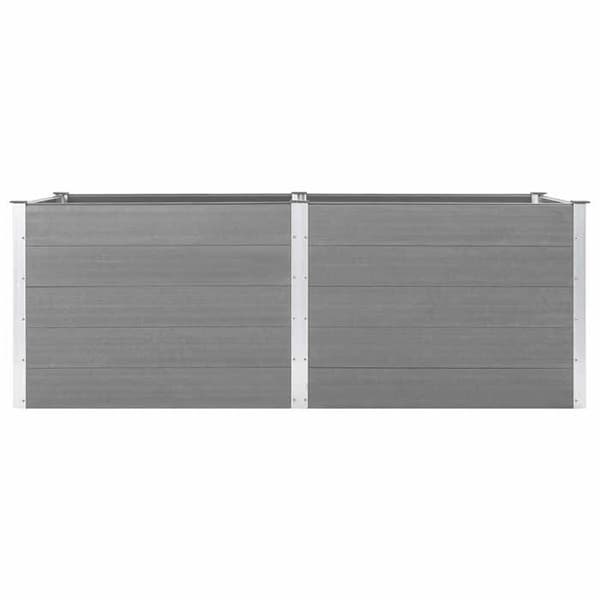 Maison Exclusive - Hævet havebed 250x100x91 cm WPC Grå Grå