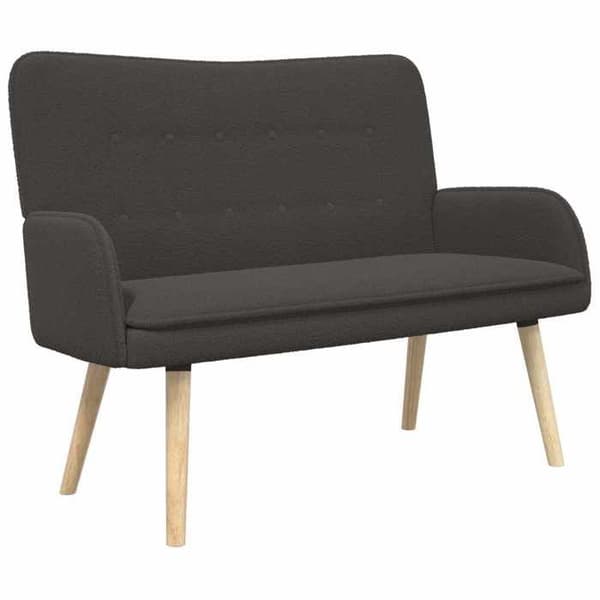 Maison Exclusive - Soffa 2 platser Mörkgrå 115 x 61 x 87 cm Bouclé