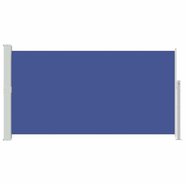 Maison Exclusive - Utdragbart sidotak för patio 170x300 cm Blå
