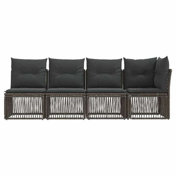 Maison Exclusive - Soffa 4 platser med vänster armstöd 4 pc 4-Antal platser