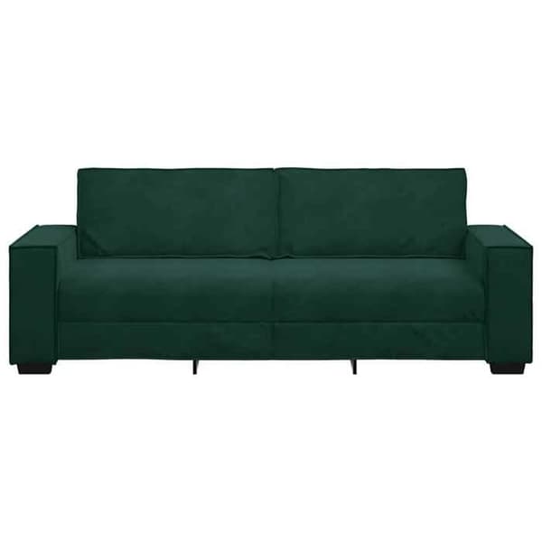 Maison Exclusive - Soffa 3-sits Grön mörk 220x78x84 cm Sammet