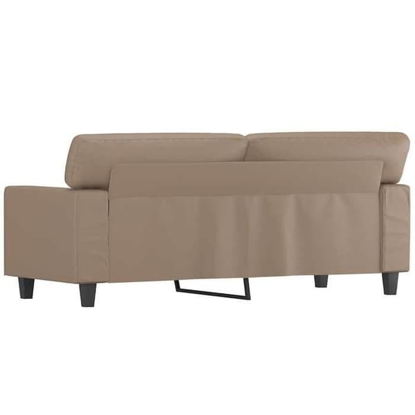 Maison Exclusive - Soffa 2-sits Cappuccino 140 cm Syntetläder