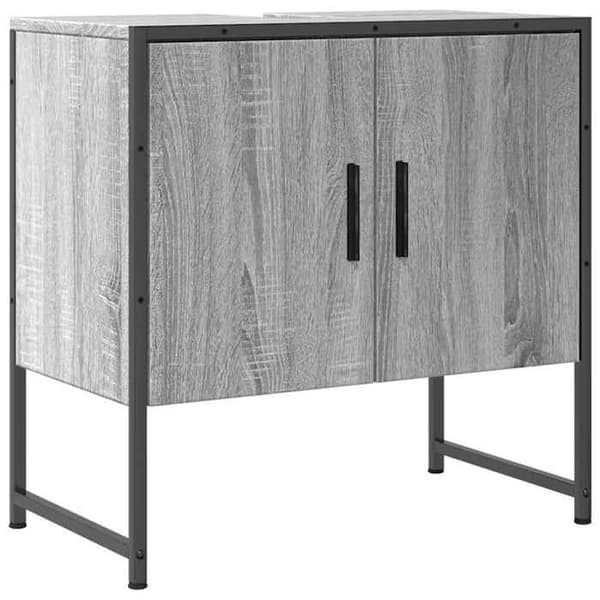 Underhåll - EXKLUSIV HEM - Sonoma grå - 60x33x60 cm - Metall & paneler - Väggmontering Sonoma grå