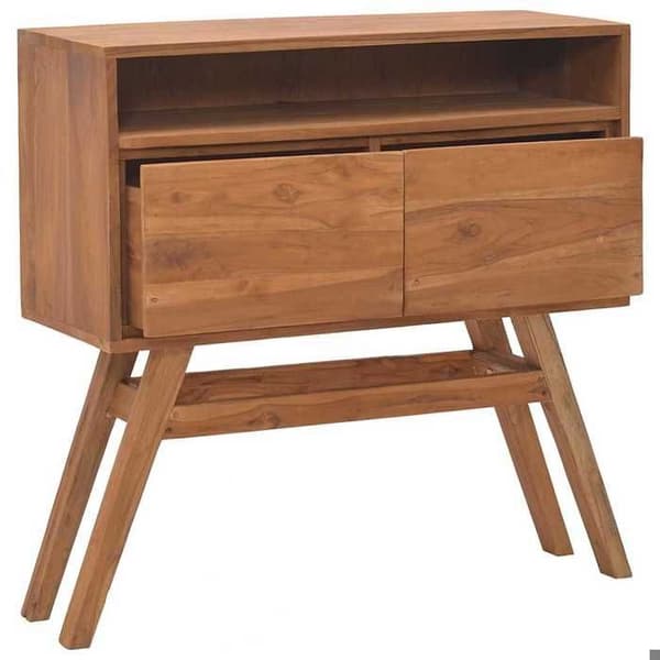 Maison Exclusive - Konsolbord 80x30x80 cm i solid teakträ