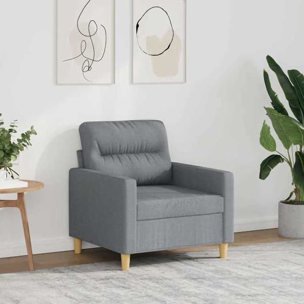 Maison Exclusive - Lys grå stol 60 cm Stof